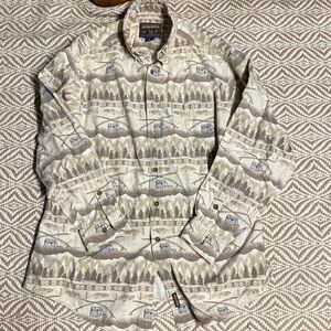 Woolrich vintage fisherman shirt XL button down shirt Mens